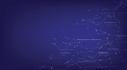Modern technology circuit board texture background design. Digital electric circuit background. High-tech circuit board connection system concept.