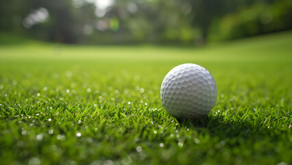 Obraz premium Tee Time: A Close-Up of a Golf Ball