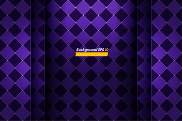 checkered pattern purple color background, overlapping scenes and shadows, luxury design, abstract royal banner template, geometric boutique backdrop mockup
