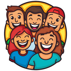 laughing people, happy people, cheerful people