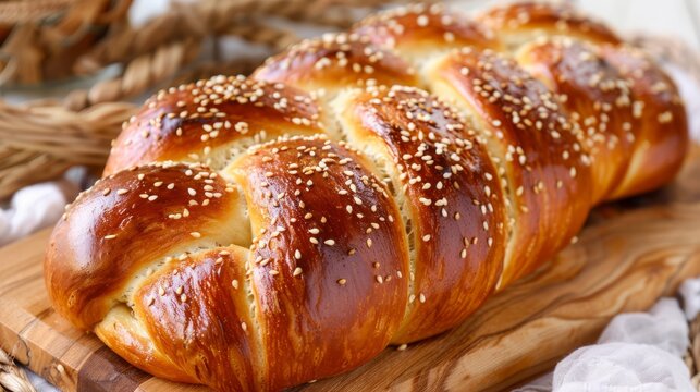 Challah bread for Hanukkah holiday