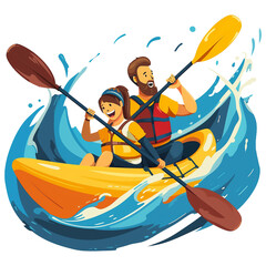 ragting, rafting icon, kayaking