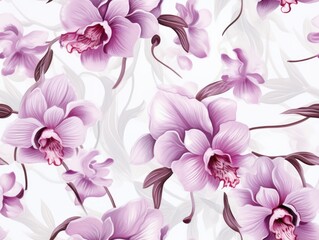 pink background with flowers orchid