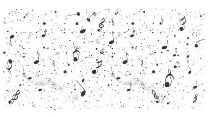Melodic Simplicity: A Vector Graphic of Musical Notes