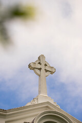 Cross on a church