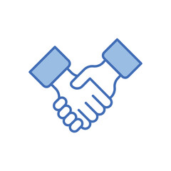 Peace handshake vector icon