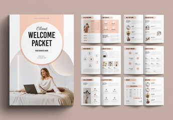 Client Welcome Packet Template - obrazy, fototapety, plakaty