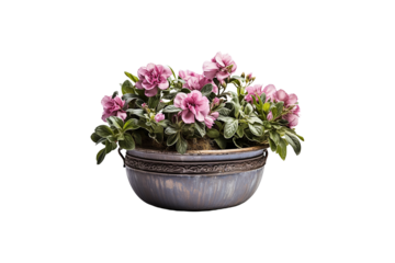 Outdoor Flower Pot on transparent background.