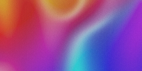 Holographic Gradient Background With Grainy Texture
