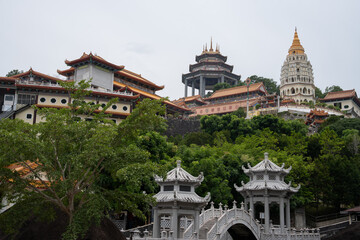 The Chinese Buddhist Temple Kek Lok Si of George Town on Penang in Malaysia Southeast Asia