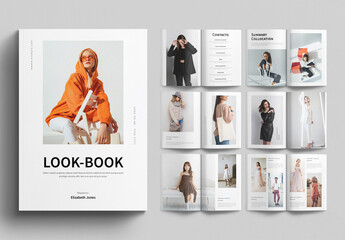 Lookbook Template Design Layout - obrazy, fototapety, plakaty