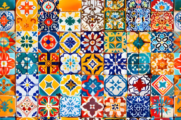 Colorfull patchwork Moroccan stile, seamless pattern