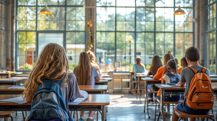 students in classroom