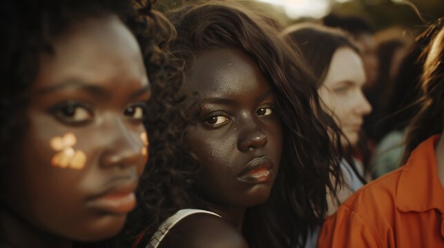 Unity in Diversity: Women of all backgrounds unite against racism, captured in powerful images.