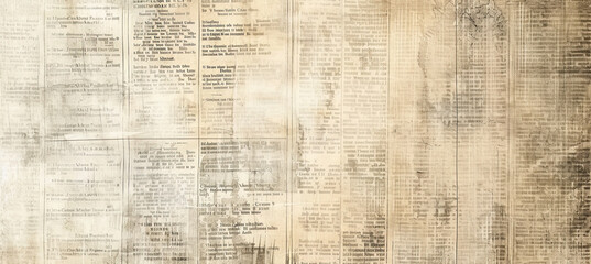 Newspaper paper grunge aged newsprint pattern background