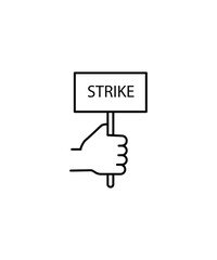 strike icon, vector best line icon.