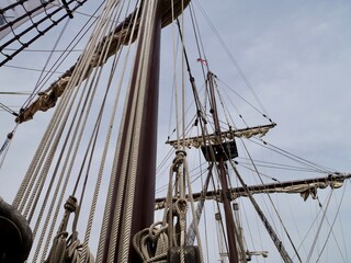 The Galleon Andalusia (El Galeón Andalucía), the reproduction of a 17th century Spanish galleon...