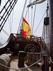 The Galleon Andalusia (El Galeón Andalucía), the reproduction of a 17th century Spanish galleon...