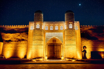 Itchan Kala old city of Khiva, Uzbekistan - 780498465