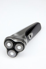 Electric razor on white background