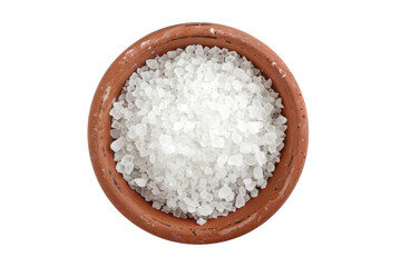 Fototapeta na wymiar white salt in pod, isolated on white or transparent