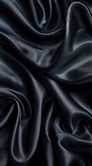 Fototapeta premium black fabric texture background, abstract