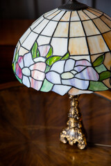 vintage lamp color pattern lampshade handmade designer