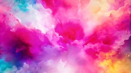 Fototapeta premium Happy Holi, abstract colorful background for card design. Festival of India celebration greetings great design for any purposes. Happy festive background. Generative Ai 