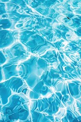 Fototapeta na wymiar Ripples of Serenity: Tranquil Light Blue Pool Waters Captured Generative AI