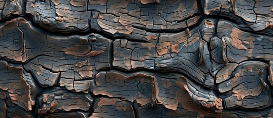 Ultra-Realistic Ancient Tree Bark Texture Unveiled Generative AI - obrazy, fototapety, plakaty