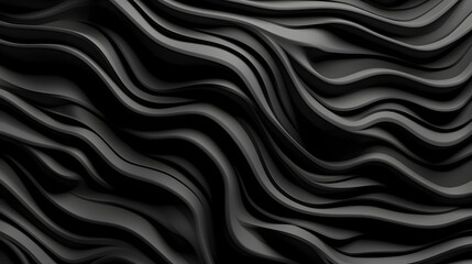 Fototapeta premium Digital black wavy curve abstract graphic poster web page PPT background