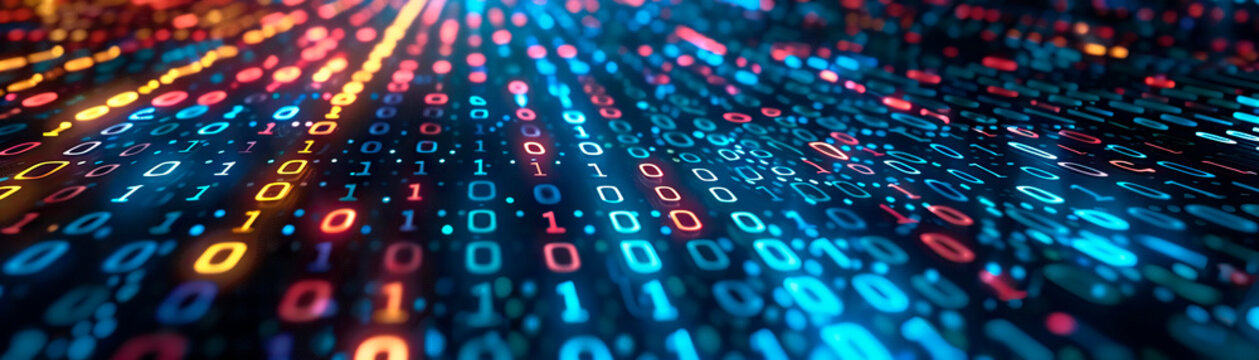 Delve into the depths of binary code backgrounds, where ones and zeros dance in a symphony of data