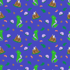 a child's pattern with a dinosaur