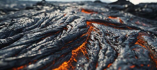 Volcanic Revelations: A Captivating Close-Up Unveiling the Intricate and Porous Terrain of Nature's Forge