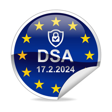 DSA Digital Services Act Notification Sticker