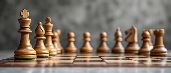 Chessboard Strategy: The Art of Victory in Business. Concept Business Strategy, Chessboard Tactics, Competitive Advantage, Strategic Planning, Success in Business