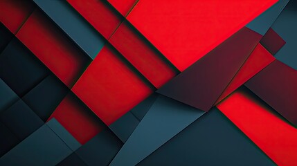 Generate an abstract geometric background with sleek, glossy red and blue lines, creating a modern and polished aesthetic