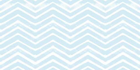 Chevron seamless vector pattern. Watercolor stripe background, Abstract zigzag blue print, Graphic striped textured lines.