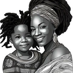 African black mothers day with dreads