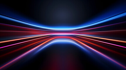 Digital red and blue glowing light abstract graphic poster web page PPT background
