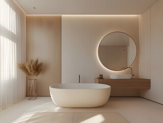 Modern bathroom with luxury interior design
