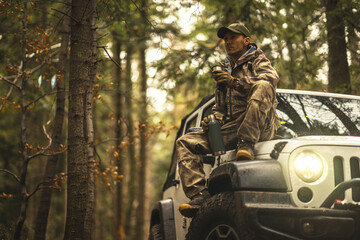 Hunter During Hunting Season