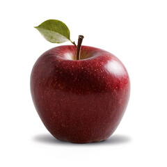 red apple isolated on transparent background