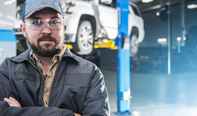 Professional Car Mechanic Portrait