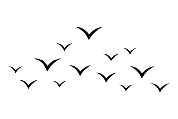 Flying Birds Silhouette