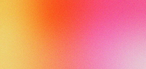 Pink and yellow gradient trendy blur background , chroma grainy noise gradient, colourful background, liquid chameleon effect, y2k style, light glow noise gradient banner summer color