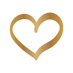 Gold Gradient Heart