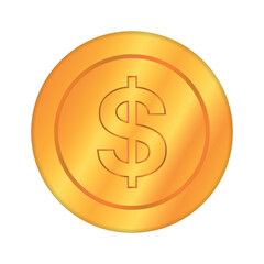 Gradient Gold Coin