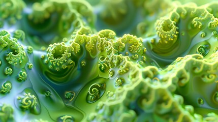 Peaceful Patterns: Macro view reveals soothing holly leafy waves.