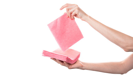 Person Holding Pink Piece of Paper